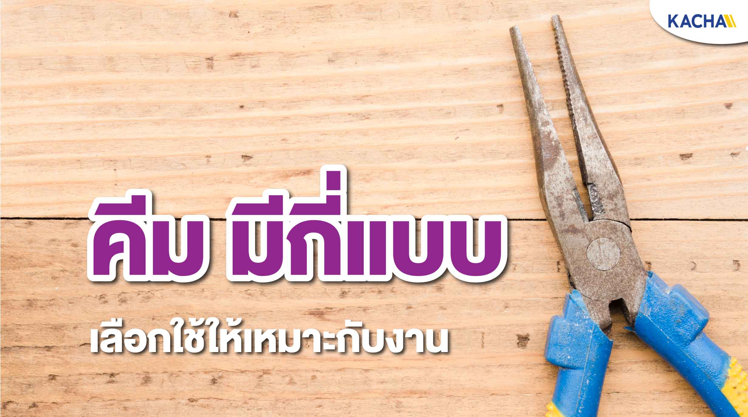 คีม มีกี่ประเภท ใช้งานอย่างไรบ้าง? - Kacha.co.th