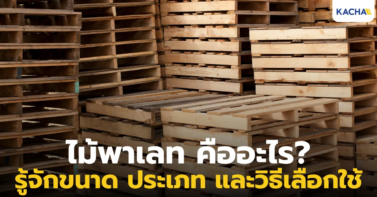 ไม้พาเลท คืออะไร? รู้จักประเภท ขนาด และวิธีเลือกใช้งาน
