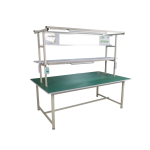 โต๊ะช่างอเนกประสงค์ โต๊ะทำงานช่าง 2 ชั้น ขาเหล็ก ขนาดใหญ่