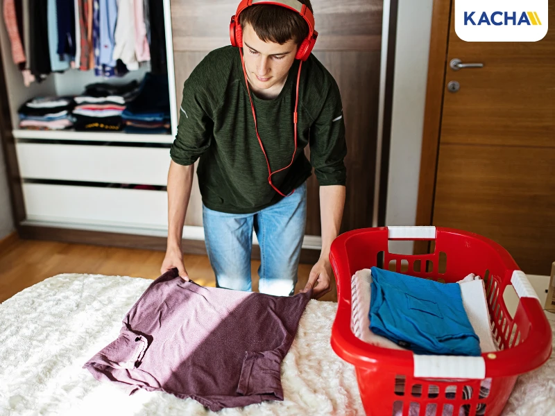 สร้างนิสัยที่มีระเบียบ พับผ้าก่อนจัดเก็บ เพื่อป้องกันปัญหา บ้านรก