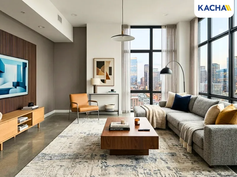 ห้องรับแขกสไตล์โมเดิร์น (Modern Style)