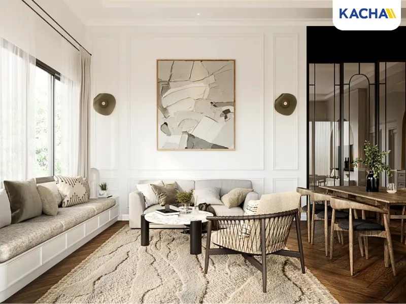 ห้องรับแขกสไตล์นอร์ดิก (Nordic/Scandinavian Style)