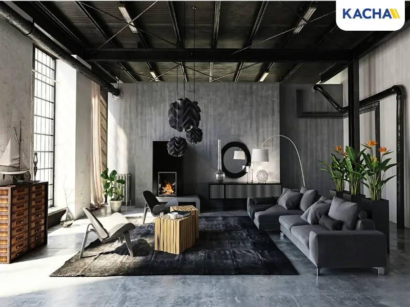 ห้องนั่งเล่น สไตล์ลอฟท์ (Loft Style) ห้องนั่งเล่น สไตล์ลอฟท์ (Loft Style)