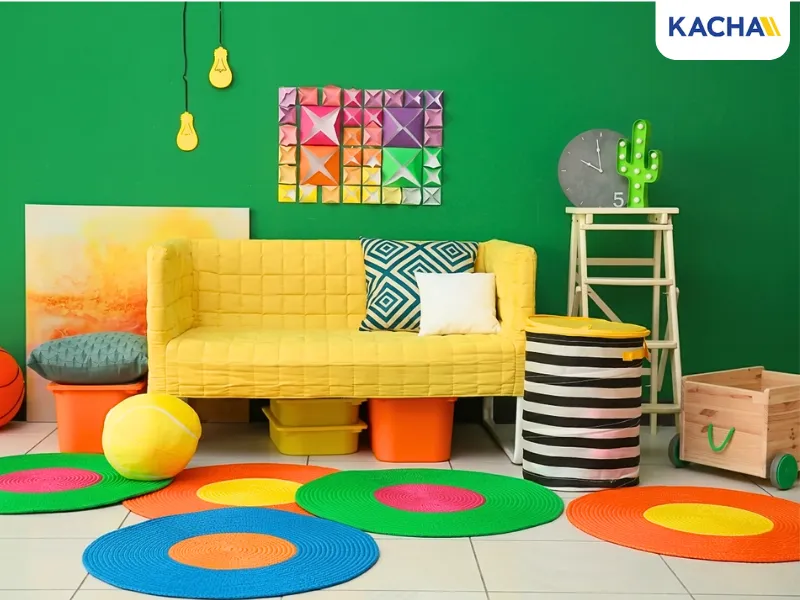 ห้องนั่งเล่นสไตล์คัลเลอร์ฟูล (Colorful Style) ห้องนั่งเล่นสไตล์คัลเลอร์ฟูล (Colorful Style)