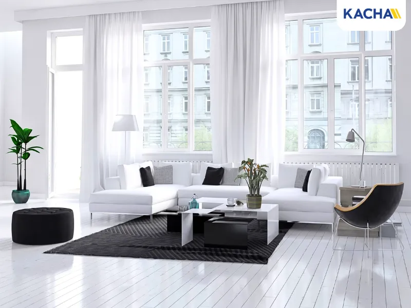 ห้องนั่งเล่นโมเดิร์นโทนขาว (White Modern Style) ห้องนั่งเล่นโมเดิร์นโทนขาว (White Modern Style)