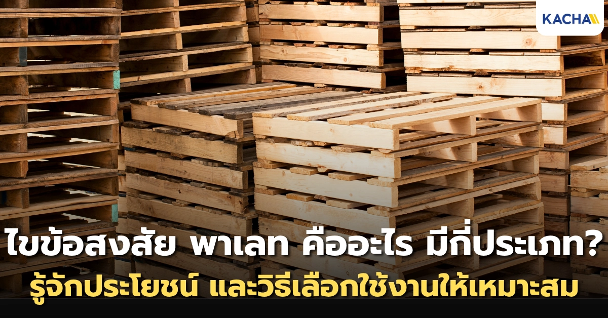 พาเลท คืออะไร มีกี่ประเภท? รู้จักประโยชน์และวิธีเลือกใช้งานให้เหมาะสม