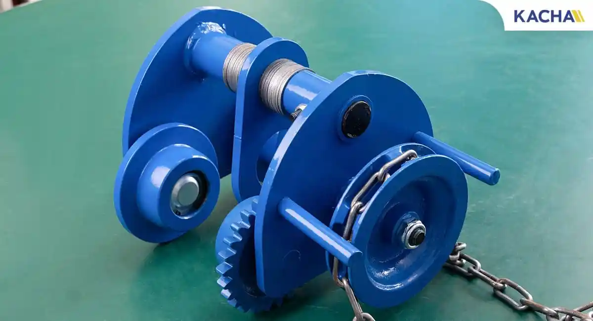 Gallery Running Hoist with Gear Blue 01