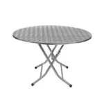 โต๊ะพับกลม สแตนเลส 201 (ปั้มลาย)