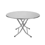 โต๊ะพับกลม สแตนเลส 201 (ปัดด้าน)