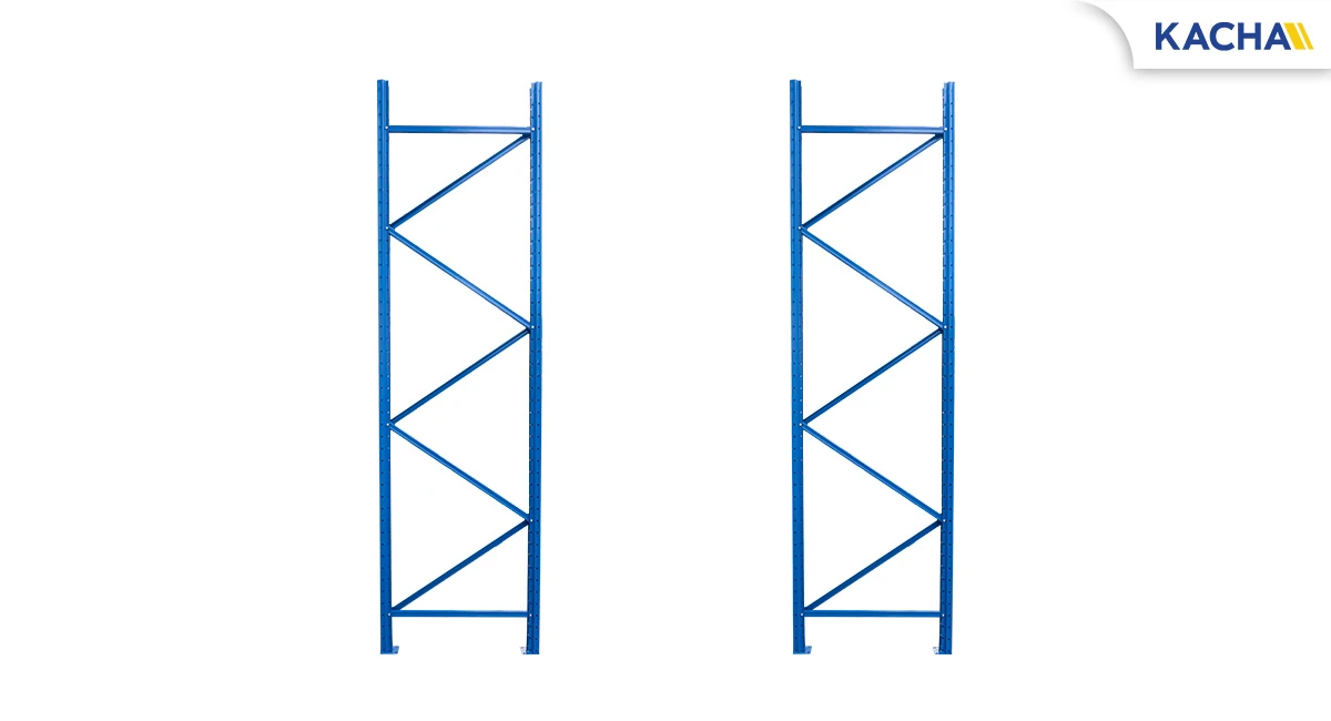 ภาพสินค้าจริง 01 เสาพาเลท ส่วนเสริมต่อชั้นวางอุตสาหกรรม