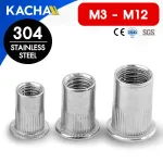 รีเวทนัท M3 M4 M5 M6 M8 M10 M12 หัวเตเปอร์ สแตนเลส