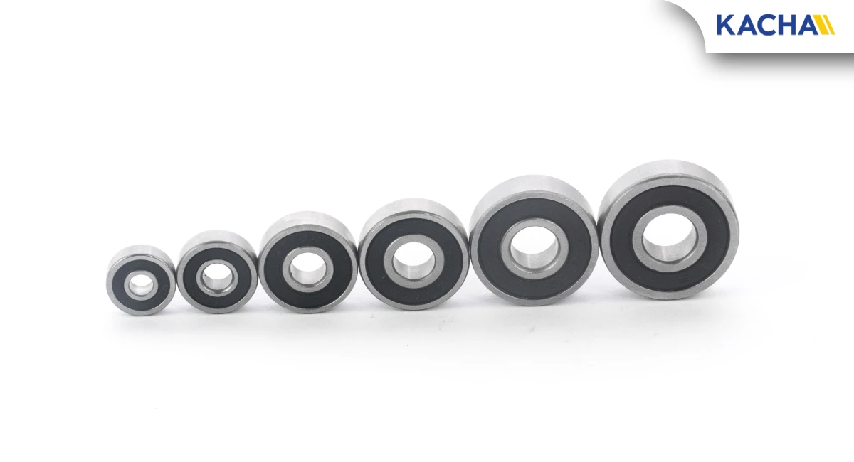 ภาพสินค้า 01 ตลับลูกปืนเม็ดกลมร่องลึก ฝายาง 2 ข้าง (604RS - 609RS)