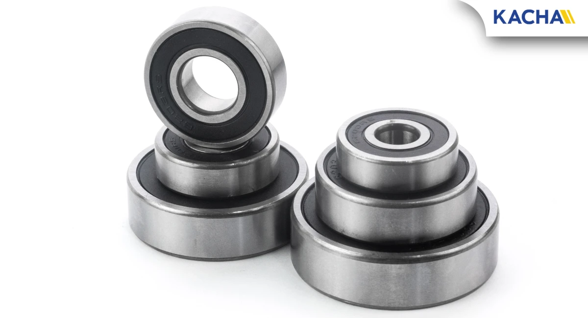 ภาพสินค้า 03 ตลับลูกปืนเม็ดกลมร่องลึก ฝายาง 2 ข้าง (604RS - 609RS)