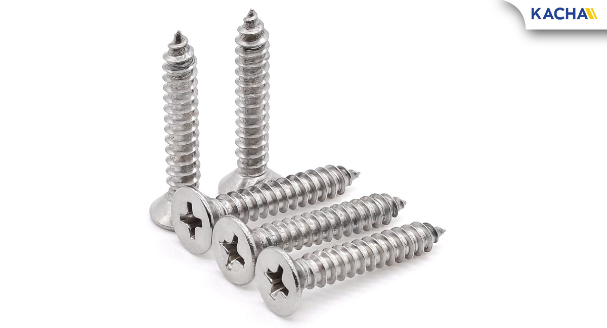 ภาพสินค้าจริง 03 สกรูเกลียวปล่อย หัวเตเปอร์ สแตนเลส 304 ขนาด M1.7/M2/M3/M4/M5