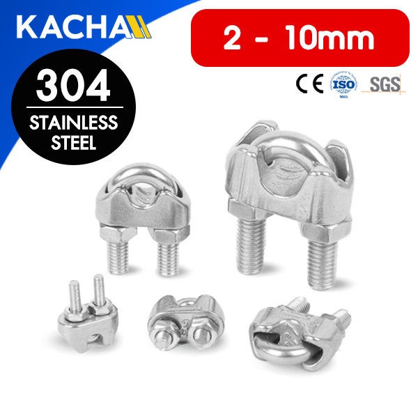 กิ๊บจับลวดสลิง สแตนเลส 304 ขนาด M2-M10