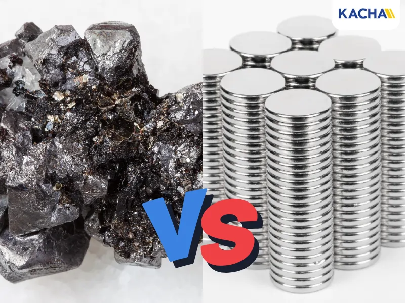 แม่เหล็กธรรมชาติ VS แม่เหล็กประดิษฐ์