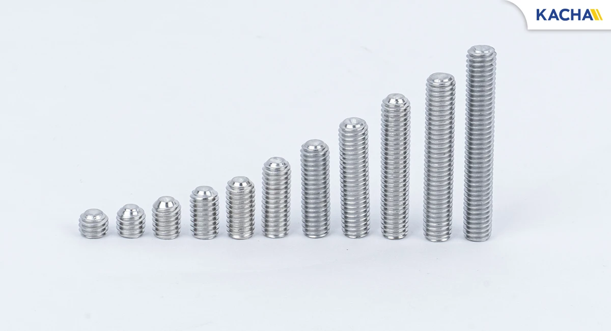 ภาพสินค้าจริง สกรูตัวหนอน สกรูหัวจมหกเหลี่ยม สแตนเลส 304 M2-M8 ทนทานต่อสนิมและการกัดกร่อน