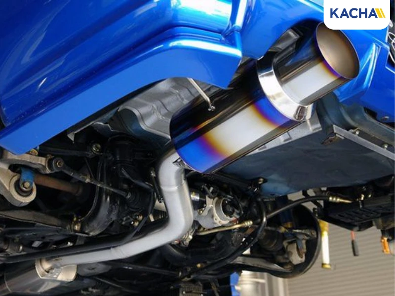 ท่อไอเสีย ชุบ PVD สีรุ้ง ท่อไอเสีย ชุบ PVD สีรุ้ง