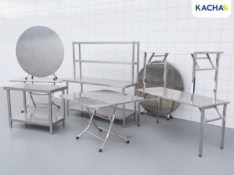 โต๊ะสแตนเลสทำอาหาร