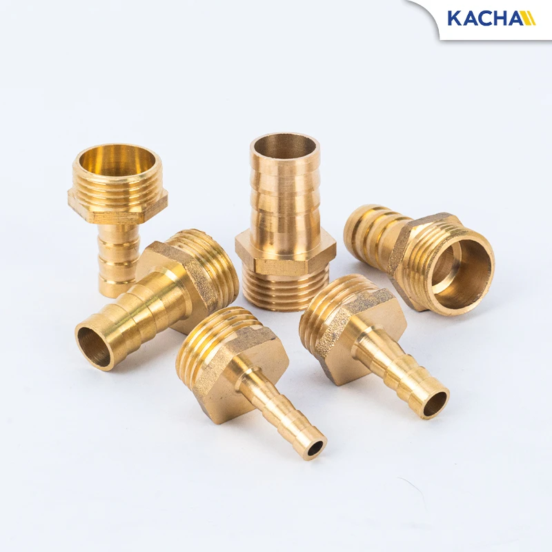 ภาพสินค้า ข้อต่อหางปลาไหล ข้อต่อทองเหลืองเกลียวนอก ขนาด 1-4 หุน