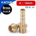 ข้อต่อหางปลาไหล ข้อต่อทองเหลืองเกลียวนอก ขนาด 1-4 หุน มีหางปลาไหลหลายขนาด