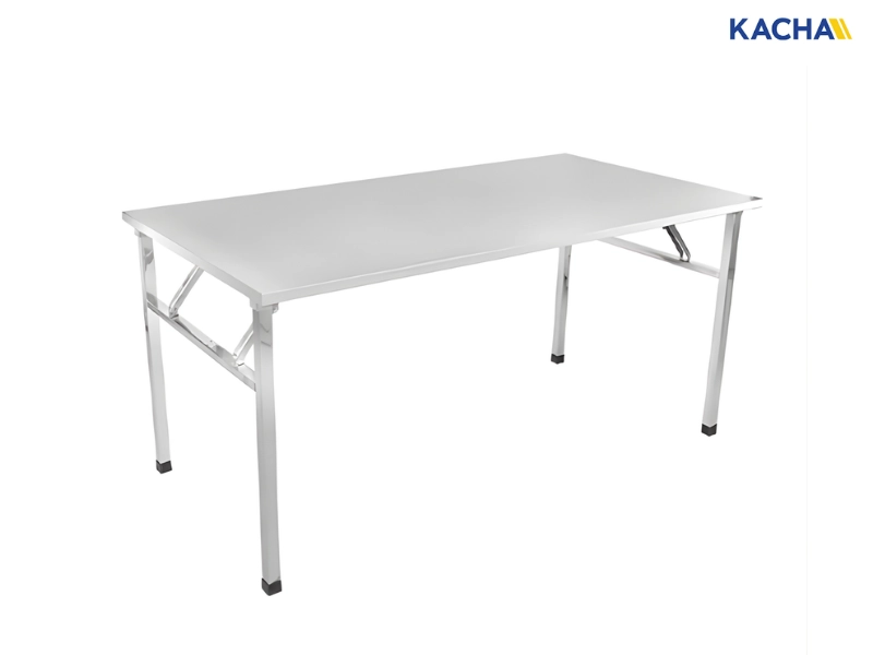 โต๊ะพับสแตนเลส 201 (ปัดด้าน)