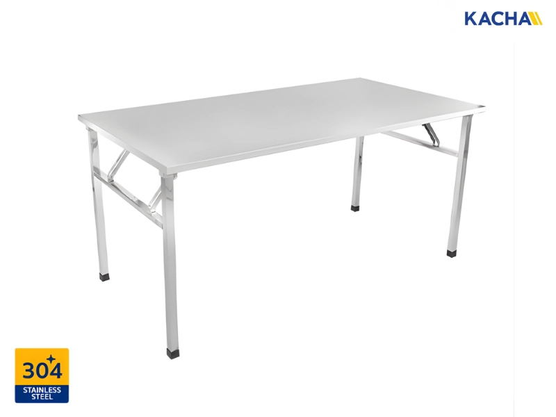 โต๊ะพับ สแตนเลส 304 (ปัดด้าน)