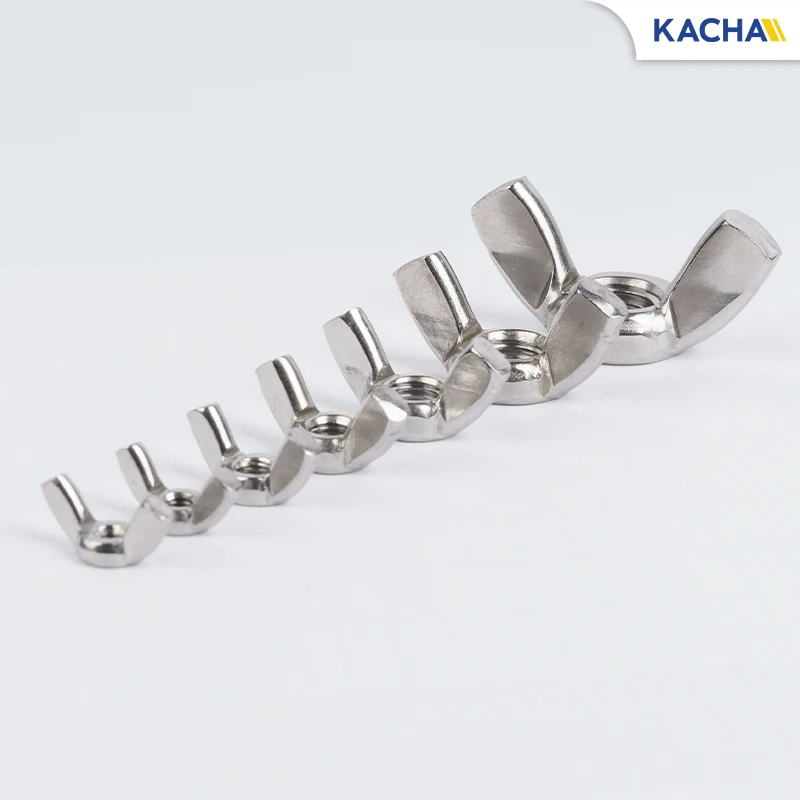 น็อตหางปลา หัวน็อตตัวเมีย ปีกสี่เหลี่ยม สแตนเลส 304 ขนาด M3-M12