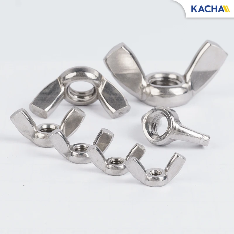 น็อตหางปลา หัวน็อตตัวเมีย ปีกสี่เหลี่ยม สแตนเลส 304 ขนาด M3-M12