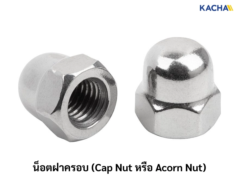 น็อตฝาครอบ (Cap Nut หรือ Acorn Nut)