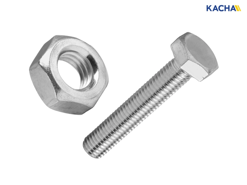 น็อตหกเหลี่ยมตัวเมีย ควรใช้คู่กับ สกรูหัวหกเหลี่ยม