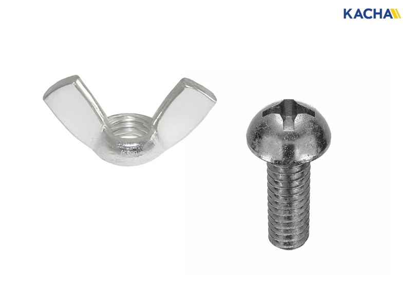 น็อตหางปลา ควรใช้คู่กับ สกรูเกลียวเครื่องจักร