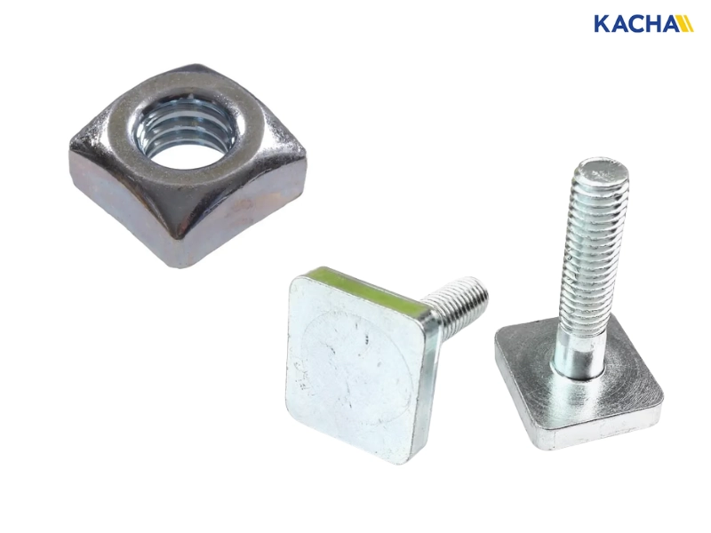 น็อตสี่เหลี่ยม ควรใช้คู่กับ โบลต์สี่เหลี่ยม โบลต์มาตรฐาน หรือสตัดเกลียว