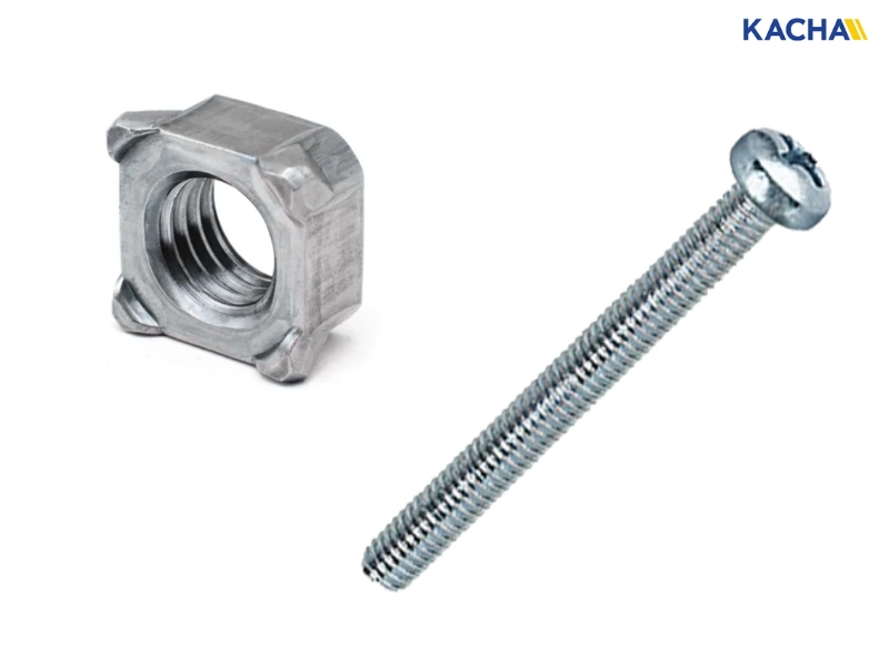 น็อตเชื่อม ควรใช้คู่กับ โบลต์หรือสกรูเกลียว