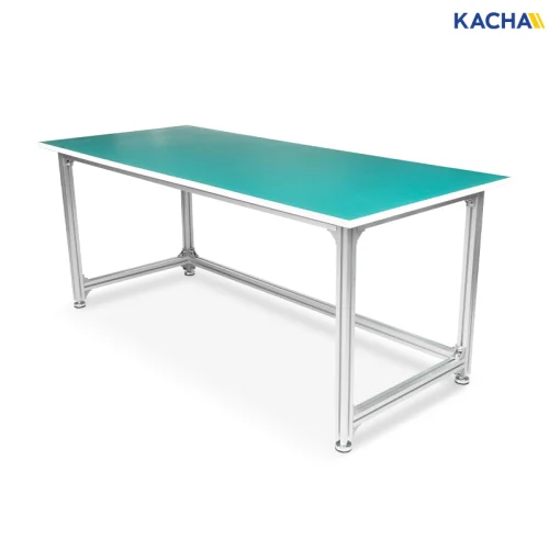 โต๊ะช่าง หน้าท็อปยาง ป้องกันไฟฟ้าสถิต โครงอะลูมิเนียมโปรไฟล์