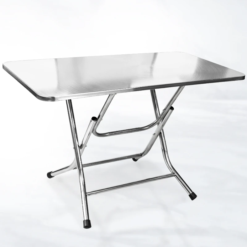 โต๊ะพับสแตนเลส แบบปีกนก