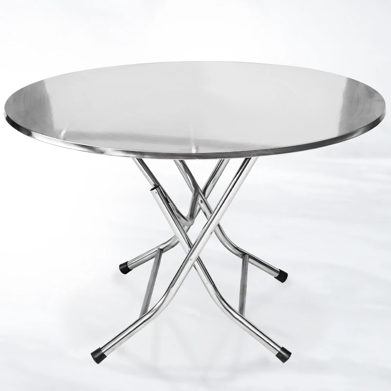 โต๊ะพับกลมสแตนเลส