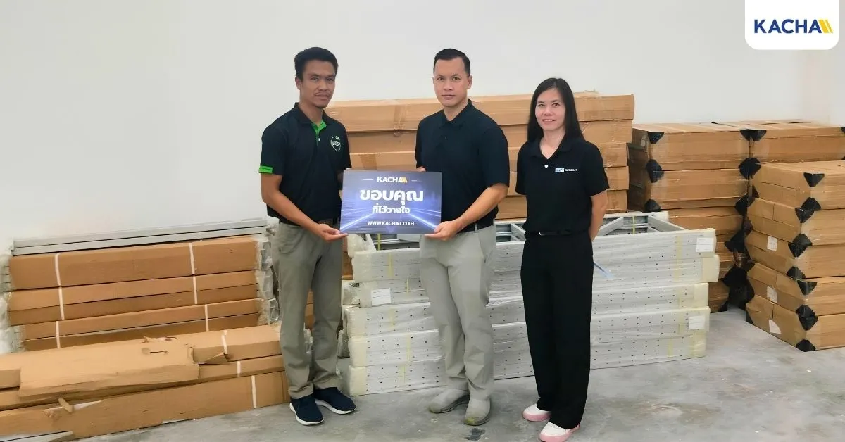 ผลงานจัดส่งและประกอบชั้นวางของเหล็ก บริษัท ธนบุรีนอยสเติน จำกัด