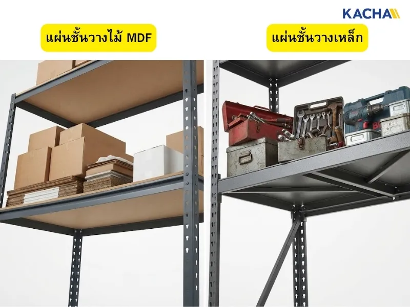 น้ำหนักสิ่งของที่ต้องการเก็บ แนวทางเลือกชั้นเหล็กฉากให้คุ้มค่า