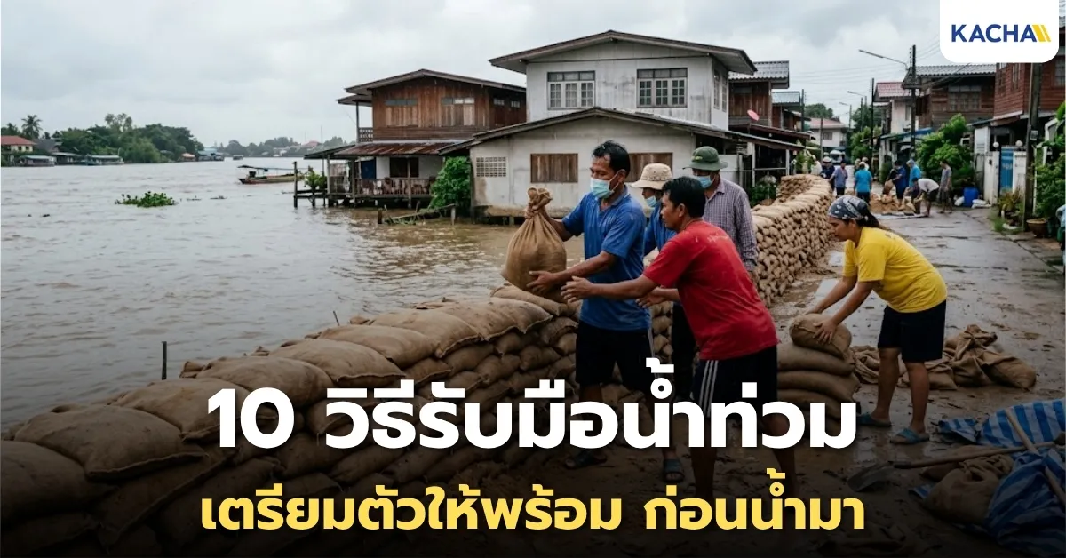 10 วิธีรับมือน้ำท่วม เตรียมตัวอย่างไรดีก่อนน้ำจะมา