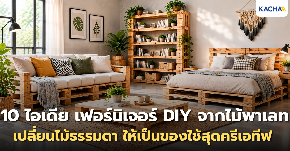 ไม้พาเลททําอะไรได้บ้าง? รวม 10 ไอเดีย เปลี่ยนไม้ธรรมดาให้เป็นของใช้สุดครีเอทีฟ